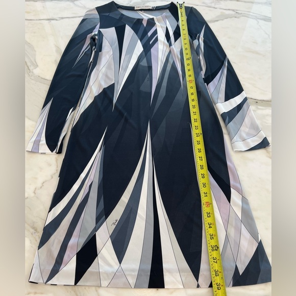 EMILIO PUCCI BLACK MULTI DRESS MODEL 46RL22 SIZE IT 42 / US 8 - Picture 12 of 17